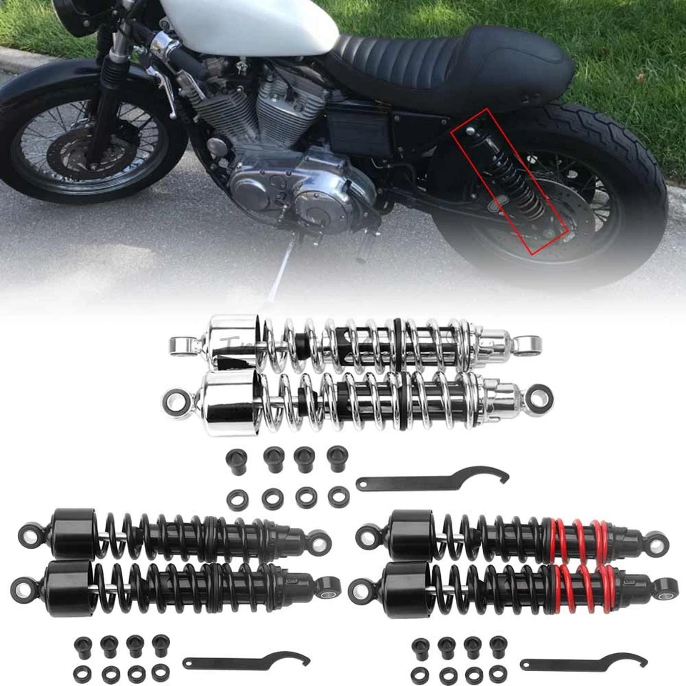 15" 380mm Rear Air Shock Absorber For Harley Sportster Custom XL883 1200 1996-03 - Image 1 of 4
