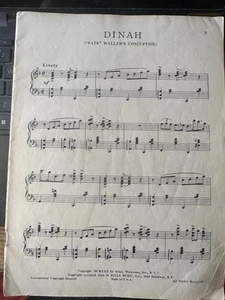 Folio K Mystery FATS WALLER sin cubierta - Imagen 1 de 10