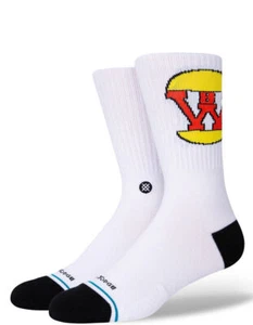 Stance Beavis and Butt-Head Burger World Crew Socks Casual Men Large 9-13 White - Picture 1 of 3