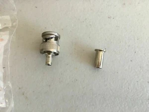5 pack 29-2103 aim bnc 3 pc crimp, rg 59 tfe cable type, h - Bild 1 von 2