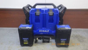 KOBALT K40 1800 WATT POWER STATION W/2 40V 6.0AH BATTERIES+OG CHARGE (TDY026976) - Picture 1 of 6