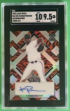 🔥📈 2022 Leaf Metal SSP! Kumar Rocker Tiger  XRC Auto 2/4!  AUTO 10 SGC 9.5