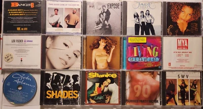 CD LOT FEMALE R&B 90's Exposé Jade Janet Jackson Mariah Carey Mya Shanice swv - Image 1 of 2