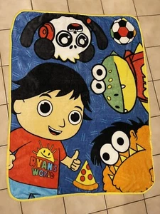 RYAN'S WORLD 40X50 Super Soft Plush Throw Blanket Bedding Red Titan Gus - Picture 1 of 11