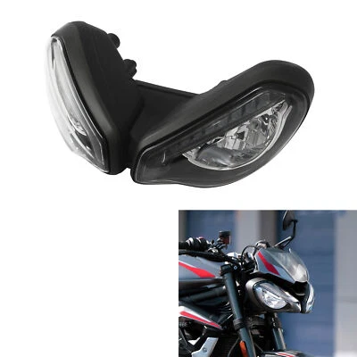Conjunto de farol dianteiro de LED compatível com Triumph Street Triple 765R 765RS 2020-2022 - Imagem 1 de 4