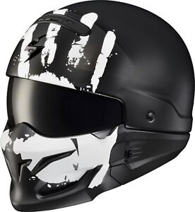 Scorpion Covert Uruk 3 in 1 Motorcycle Helmet Matte White