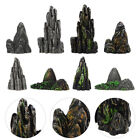  8pcs Miniature Rockery Models Micro-landscape Rockery Statues Outdoor Landscape