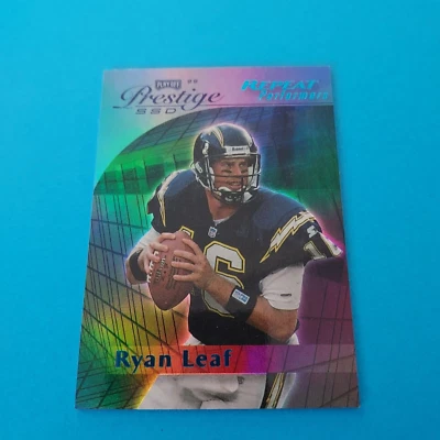 RYAN LEAF 1999 Playoff Prestige SSD #B156 REPEAT PERFORMERS BLUE 287/500 nm/m - Image 1 of 4