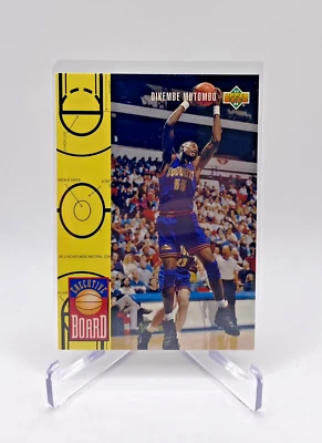 1993-94 Upper Deck Dikembe Mutombo #431 Executive Board Denver Nuggets HOF - Image 1 of 2