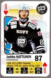 2011-12 Finnish SM LIIGA Playing Card #8 Jarkko Hattunen