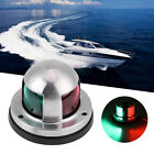 12V Marine Boat Yacht Pontoon Stainless Steel LED Bow Navigation Lights 2 IN 1