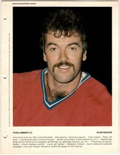 1980-81 Dimanche / Derniere Heure Photos Yvon Lambert #NNO Montreal Canadiens