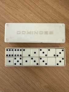 Vintage Bakelite White Domino Set KB Foreign 1656/2 - Picture 1 of 2