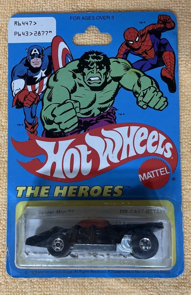 Hot Wheels 2877 - Coche Spiderman en ampolla - 1977 - Los héroes, Mattel, Marvel Comics Foto 1 de 4