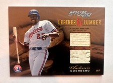 Vladimir Guerrero 2003 Donruss Studio Leather & Lumber Ball Bat #25/25 Ebay 1/1
