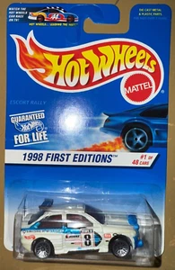 Hot Wheels 1998 First Editions #1 of 48 Escort Rally Collector #637 Rare - Picture 1 of 2