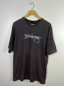 Billabong Y2K Mens T-Shirt AOP All Over Print Washed Grey Cotton Casual