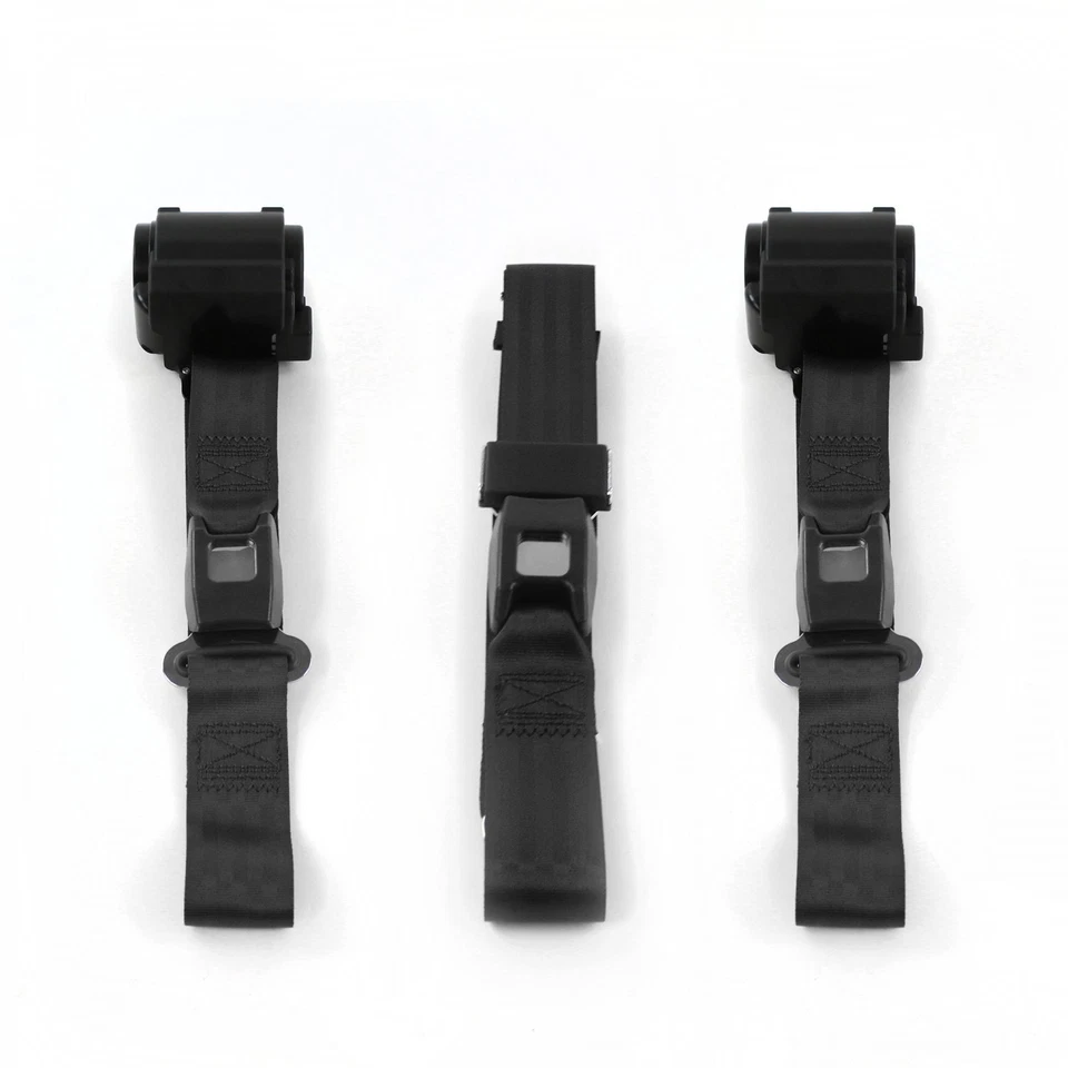 Kit de cinturón de seguridad de banco retráctil negro estándar Camaro 1993-2002 - 3 cinturones Foto 1 de 4