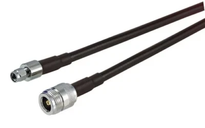 LMR-600-Ultraflex Times Microwave Coaxial N Type Female to RPSMA Male Connectors - Image 1 of 4