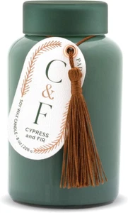 Candles Cypress & Fir Holiday Collection Scented Candle, 8-Ounce, Green, 8 Ounce - Picture 1 of 12