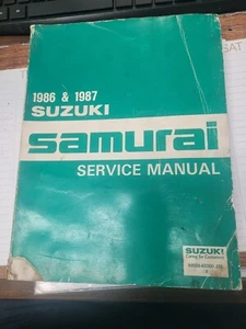 1986 1987 Suzuki Samurai Service Manual 99500-83300-33E - Picture 1 of 3