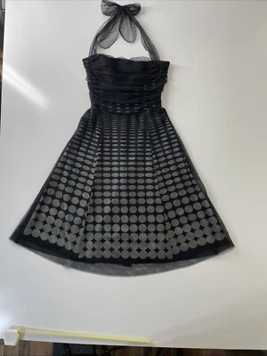 Vestido de Fiesta Colección XOXO Blanco y Negro Talla 3 Hecho en EE. UU. B-2#033 Foto 1 de 4