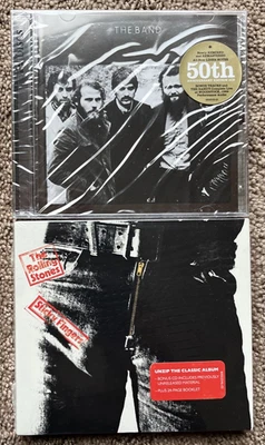 2 New: The Band (1969) Dbl Disc Remastered & Rolling Stones Sticky Fingers (Dbl) - Imagem 1 de 4