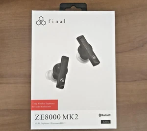 final ZE8000 MK2 Black True Wireless Earbuds High-Res Bluetooth ANC Complete Set - Picture 1 of 1