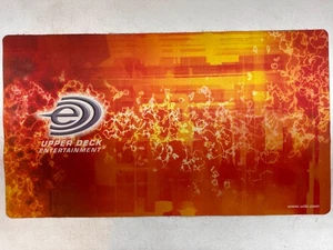 Upper Deck UDE Playmat Orange Red Fire Flames Rubber - Picture 1 of 1