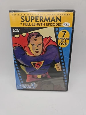 Cartoon Classics Digitally Remastered Superman Volume 2 Slim Case DVD 7 Episodes Foto 1 de 2
