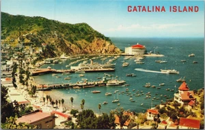 Avalon Bay Terrace Drive Mount Ada Kalifornien CA Catalina Island Postkarte - Bild 1 von 2