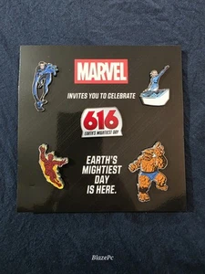 Marvel Earth’s Mightiest Day Fantastic Four 616 Day Pin Set - Picture 1 of 1