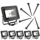 6 Pack Warm White 10w Led Flood Light Outdoor Waterproof Ip65, Wall Security ...