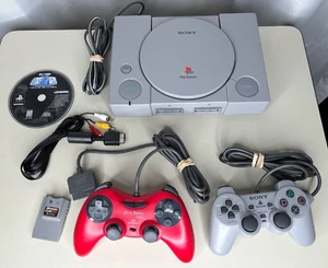 Sony PlayStation 1 PS1 SCPH-9001 Console System Bundle Tested/Working Complete - Picture 1 of 11