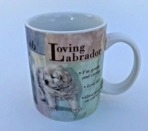 Coffee Mug Cup Puppy Personals Golden Retriever Chocolate Lab Loving Labrador - Picture 1 of 4