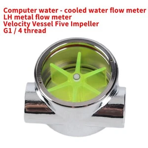 Metall Durchflussanzeiger G1 / 4 '' Kühlflusssensor Mit 5 - Bild 1 von 12