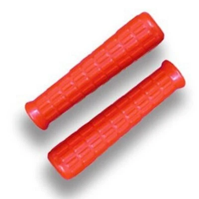 Weatherproof Red Rubber Handles for Wheelbarrows Comfortable Grips 2 Pack - Image 1 of 4