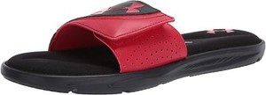 under armour red slides