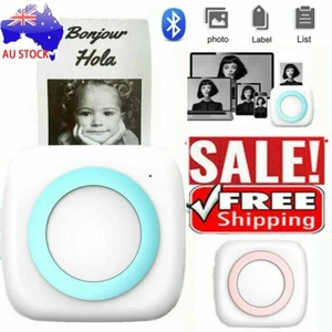 Mini bluetooth Wireless Thermal Pocket Printer Photo Phone Print For Android/IGV - Picture 1 of 14
