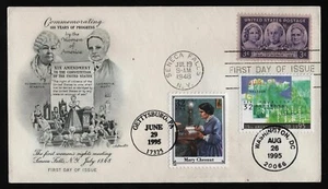 #959 3c Progress of Women, Anderson-Triple Cancel FDC **ANY 5=FREE SHIPPING** - Picture 1 of 1