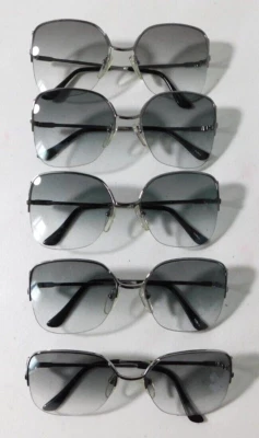 Vintage 5 piezas Lote marco de gafas ELITE OPTICAL Nina Gunmetal 56/18 NOS #I4 Foto 1 de 4