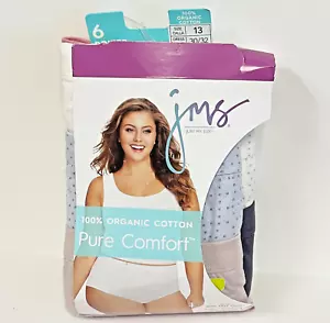 Just My Size Pure Comfort Cotton Brief Underwear 6 Pack SIZE 13 NEW - Picture 1 of 4