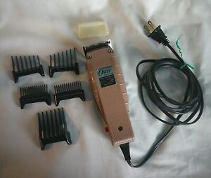 Vtg Oster Hair Clippers Model 284 Series A Tested Oiled Sanitized w/Attachments!