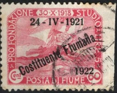 ✔️ FIUME 1920. NO PERFORADO LADO DERECHO Sass 184R - SIN PRECIO EN CATÁLOGO ¡RARO! Foto 1 de 3