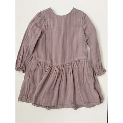 H&M лаванды фиолетовый падение талии мягкий марлевое платье размер 2-3 года - Изображение 1 из 3