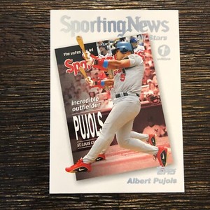 2004 Topps Baseball 1st Edition #723 Albert Pujols Cardinals Sporting News