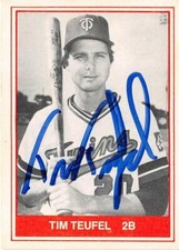 Tim Teufel autographed baseball card 1982 TCMA #12 (Orlando Twins Minor League)