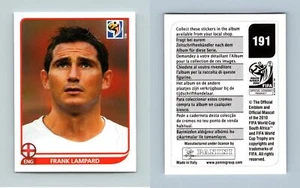 Frank Lampard #191 South Africa 2010 Fifa World Cup Panini Sticker - Picture 1 of 1