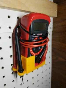Multimeter Pegboard Holder 3d printed - Picture 1 of 2