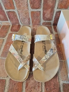 Birkenstock Papillio Tabora Cristal Rosa Talla 41 FLORAL Punta Lazo Para Mujer Talla 10 Nuevo - Imagen 1 de 20